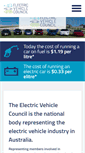 Mobile Screenshot of electricvehiclecouncil.com.au